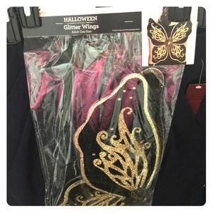 Adult Halloween Glitter Wings